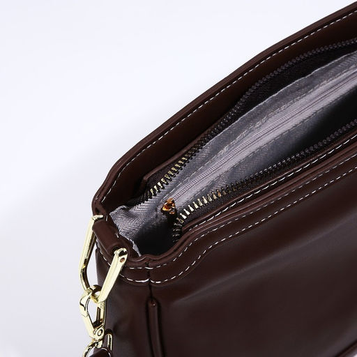 Сумка кросс-боди на молнии, цвет коричневый - Simaland фото 9