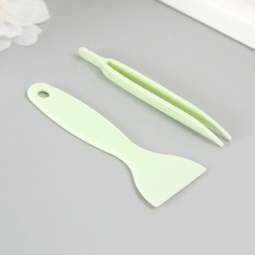 Цена за 2 шт. Наклейка пластик «Яркие надписи», набор 6 листов, лопатка и пинцет 15.5×13 см, МИКС