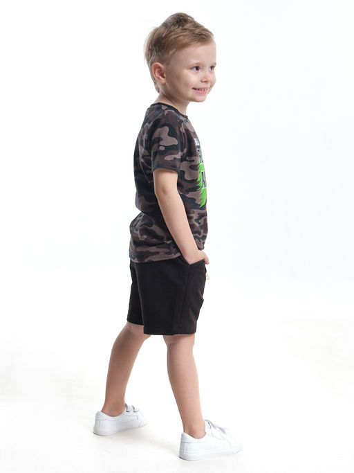 Комплект с шортами UD 7852/22-9846 камуфляж/черный - Mini maxi фото 2