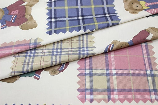 Сатин Мишка Тедди - пэчворк, ш.2.35м, хлопок-100%, 110гр/м.кв - Купава фото 4