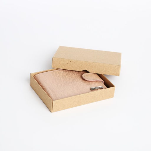 Кошелёк на кнопке, TEXTURA, цвет пудра  фото 9