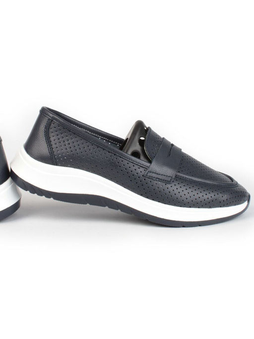 03-ZL-2081 NAVY Полуботинки женские (натуральная кожа)