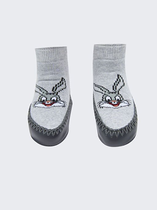 Bugs Bunny Desenli Erkek Bebek Ev ?orab? - Waikiki фото 2