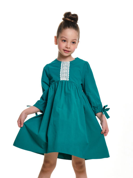 Платье для девочки нарядное праздничное в садик UD 7529 изумруд - Mini maxi фото 4