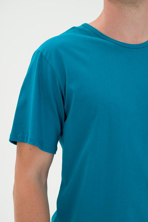 Футболка мужская из кулирки бледно-васильковый - Амадэль фото 4