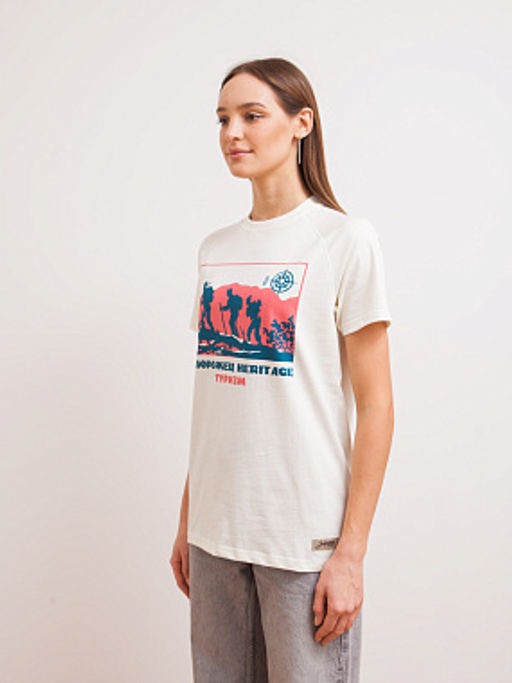 Футболка ЗАПОРОЖЕЦ Turizm BEIGE  фото 7