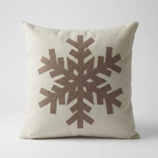 По/Чехол на подушку ALTRO арт.ТК5060-02 СНЕЖИНКА (фон крем)