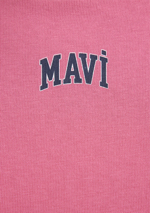 Mavi Logo Bask?l? Pembe Crop Tisort  фото 6