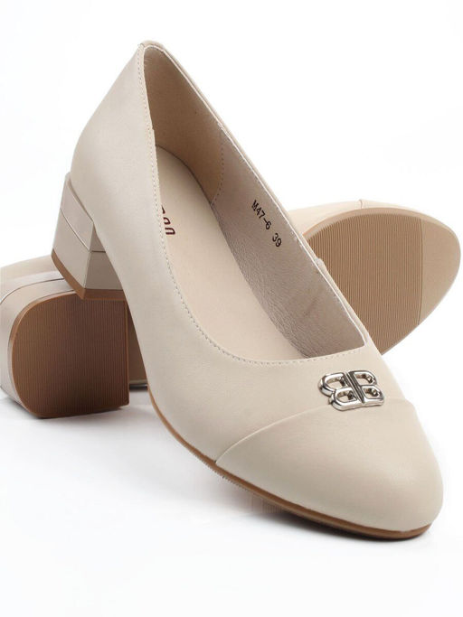 06-M47-6 BEIGE Туфли женские (натуральная кожа)