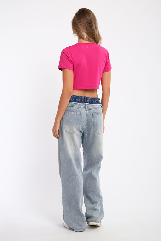 83908 укороченная футболка женская - Натали фото 14