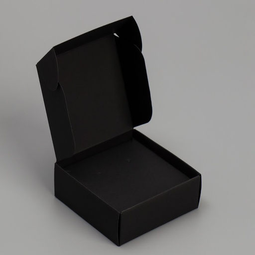 Цена за 5 шт. Коробка под бижутерию, упаковка, «Чёрная», 7.5 х 7.5 х 3 см