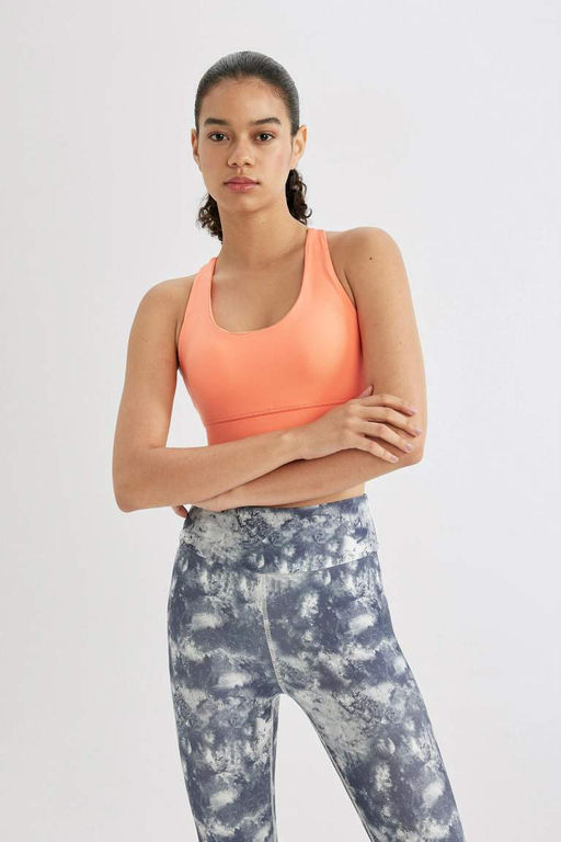 Спортивный бюстгальтер DeFactoFit с круглым вырезом  фото 8