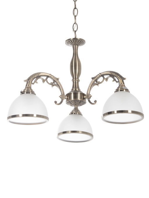 Люстра ЭкономСвет 72702/3A, 3×40 Вт, E27, 56×56×32-70 см, бронзовая