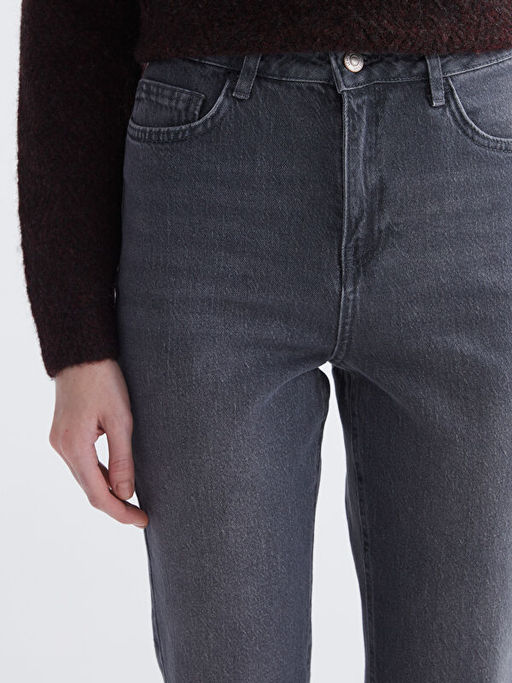 Mom Fit Kad?n Jean Pantolon