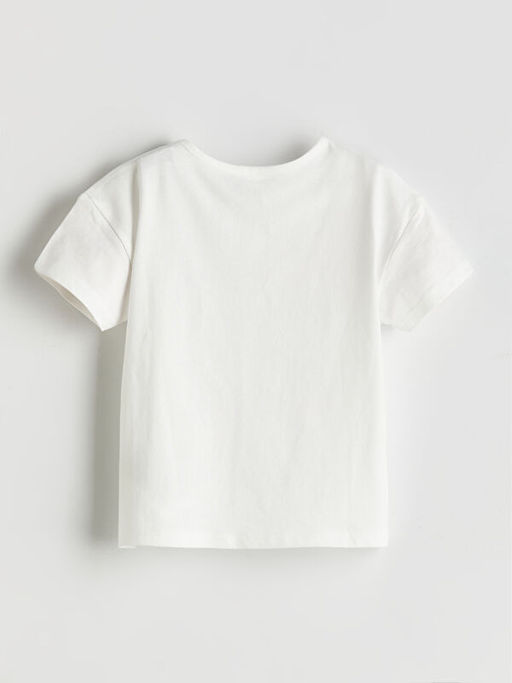 Kurdele Detayl? Penye K?z ?ocuk Ti??rt