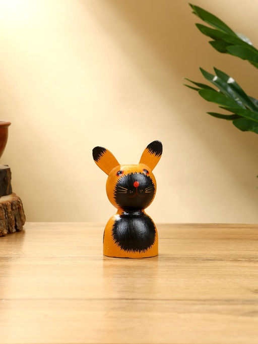 Набор сувенирный Зайки, h=14 см, h=13 см, h=10 см, дерево, рыжий