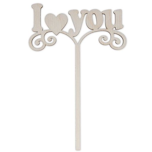 Заготовка для декорирования Mr. Carving ВД-312 Топпер I love you фанера 15 х 10 х 0.4 см