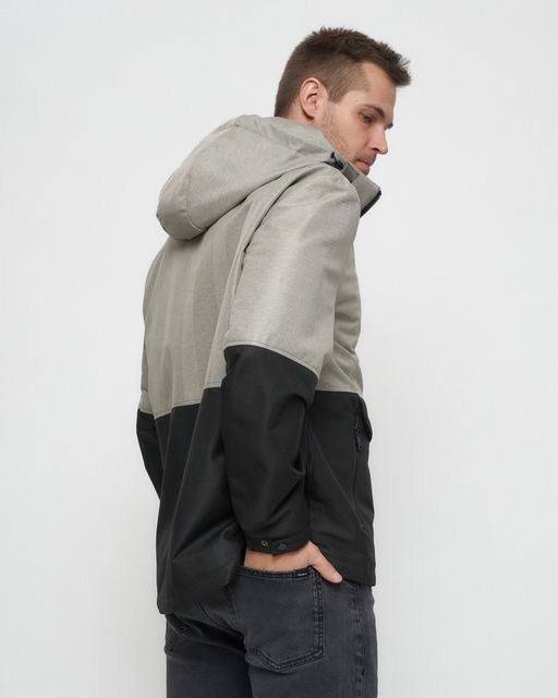 Куртка-анорак спортивная мужская бежевого цвета 3307B - Wonderrman фото 13