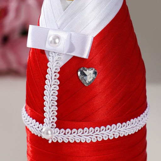 Украшение для шампанского Кармен, красно-белое - Simaland фото 2