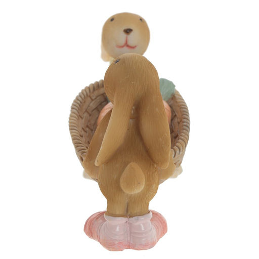 Фигурка декоративная "Зайцы", L13 W5 H7 см