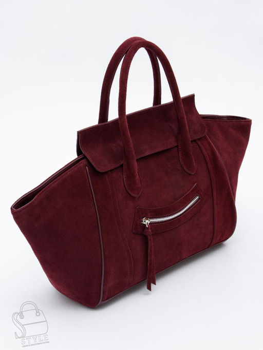 Сумка женская кожаная 999027NN wine red Natale Navetta