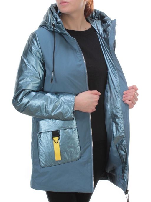 BM-926 GRAY/BLUE Куртка демисезонная женская АЛИСА (100 гр. синтепон) - Fashion фото 8