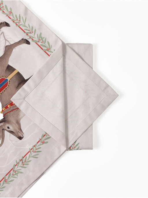 Набор новогодний «Новогоднее чудо»: скатерть 150×220 см ±3 см с ВГМО, салфетка 40×40 см-12 шт., 100% хлопок