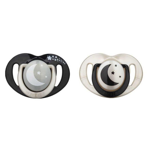 Двойная ортодонтическая пустышка с боксом для хранения 12+, Black & Pearl / Day & Night 2 шт 7124579