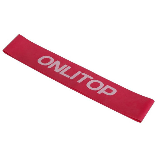 Фитнес-резинка ONLITOP, 30×5×0.14 см, нагрузка 25 кг, цвет малиновый