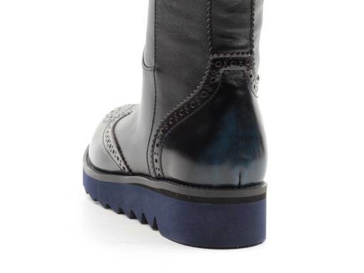 02-91-309-02-5 BLACK Сапоги женские (натуральная кожа, байка) - Фабричный китай фото 11