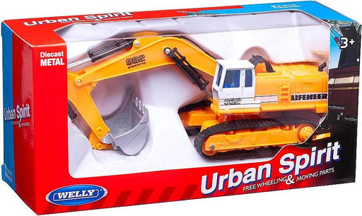 Welly. Экскаватор 15 см, желтый арт.99634W
