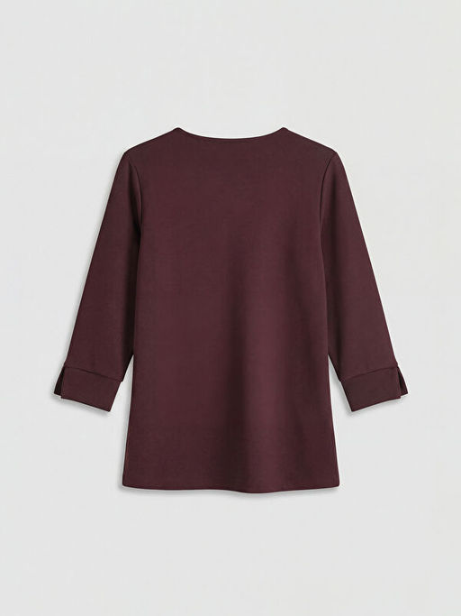 Bisiklet Yaka Soft Touch Bluz