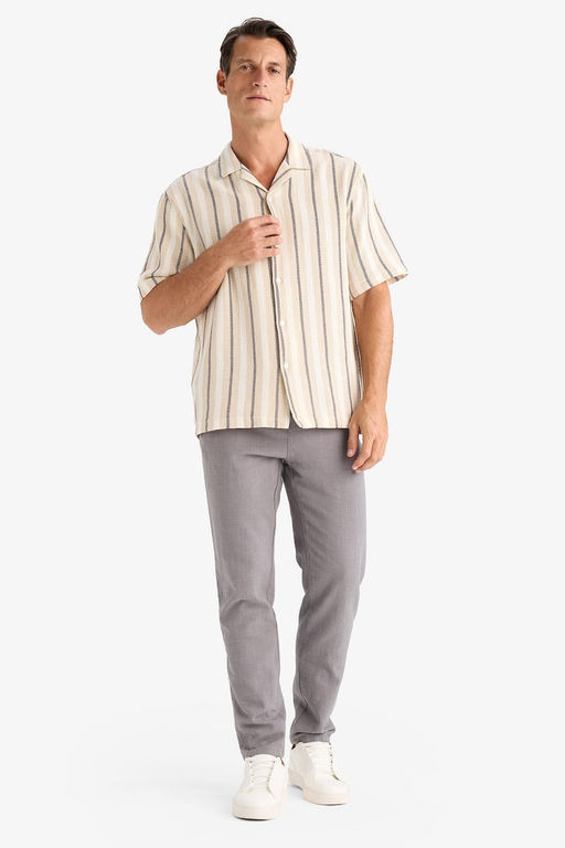 %100 Pamuk Relax Fit Rahat Kesim Yazl_k M_slin K_sa Pa_a Jogger Pantolon