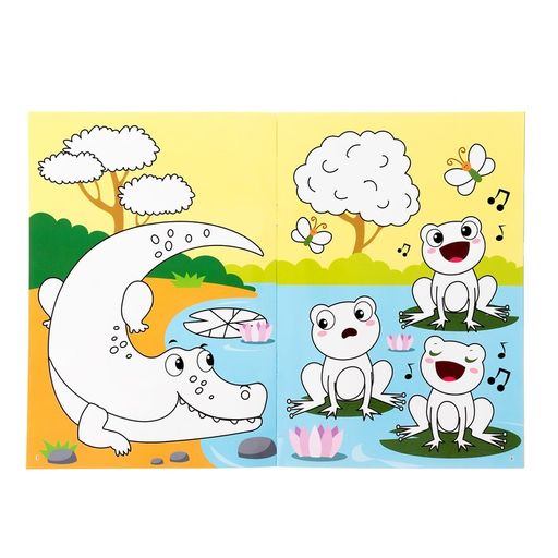 Раскраска многоразовая Рисуй-стирай. Мир животных, 12 стр. - Буква-ленд фото 3