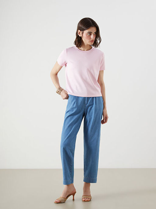 Bisiklet Yaka Kad?n Ti??rt