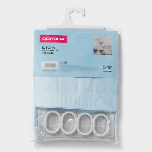 Штора для ванной Доляна «Феерия», 180×180 см, EVA