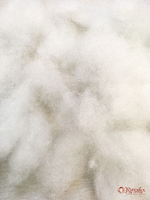 Файбер (чесаный), 1 кг - 1 пакет, силиконизированное волокно-100%