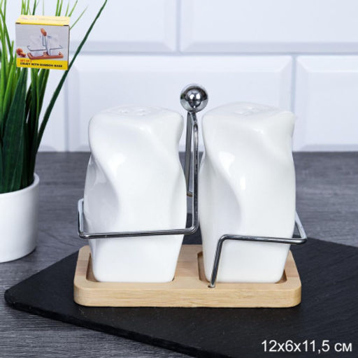 Набор для специй 2 предмета / UK-587 /уп 48/ на деревянной подставке - Галеонтрейд фото 18