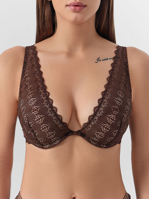 Бюстгальтер женский t-shirt коричневый