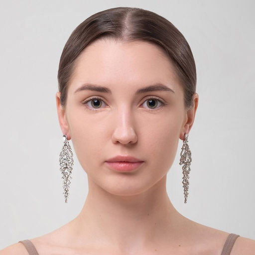 Серьги висячие со стразами Ажур лёд, цвет белый в серебре, 8,3см - Queen fair фото 3