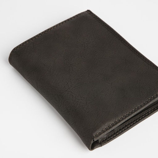 Портмоне мужское без застёжки, 3 в 1, отдел автодокументов, паспорта, карт, купюр, серое