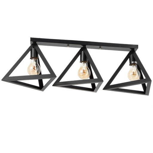 Светильник «Пирамида» 3хE27 40 Вт черный 80×21×20 см BayerLux