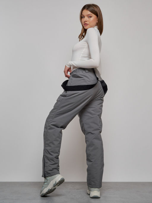 Полукомбинезон утепленный женский большого размера светло-серого цвета 1332SS - Chunmai фото 11
