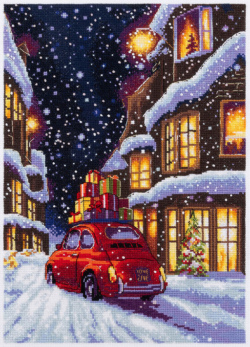 Набор для вышивания PANNA PR-7497 Рождественская улочка 22.5 х 30 см