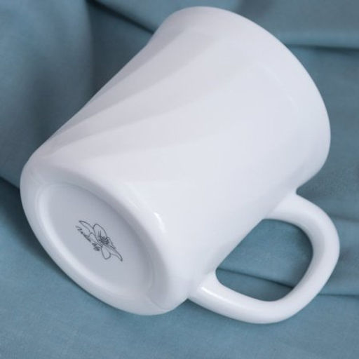 Набор кружек 6 штук 270 мл 9 см белая А / XCB250YF white /уп 4/ - Галеонтрейд фото 2