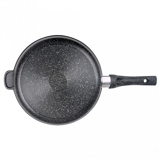 Сковорода с тефлоновым покрытием д28см "Гранит", h7см, s0,42см, ручка из термостойкого пластика (Россия)