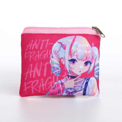 Кошелек детский текстильный Аниме, 11?9?0.5 см, розовый - NAZAMOK KIDS фото 3