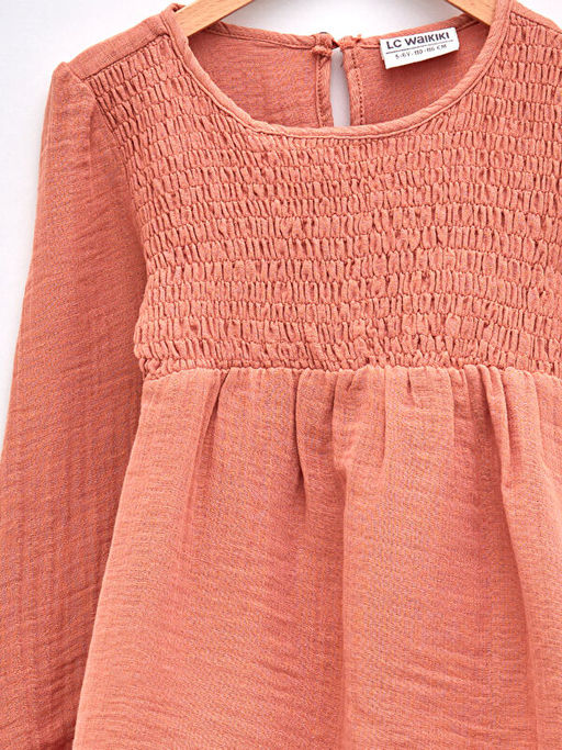 Bisiklet Yaka Basic Uzun Kollu K?z ?ocuk Bluz - Waikiki фото 3