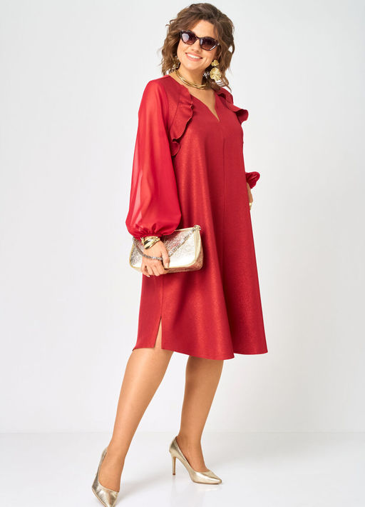 Платье EVA GRANT 7322 А красный