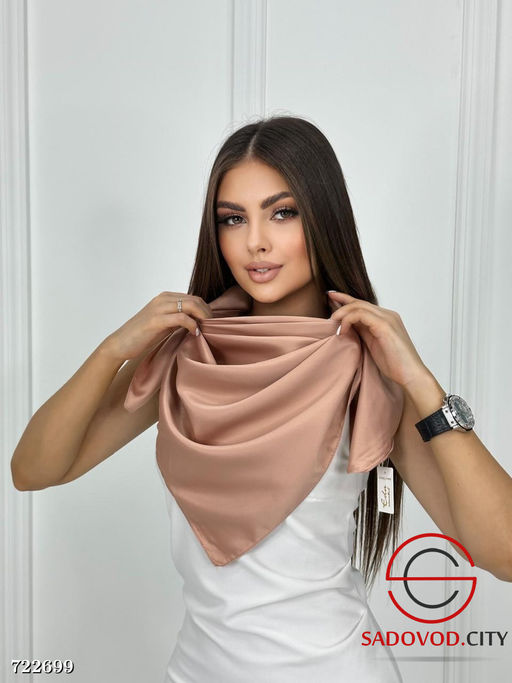 Женский однотонный платок